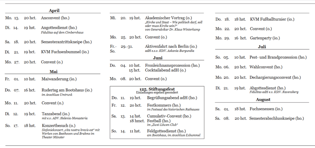 Semesterprogramm Wintersemester 20252026